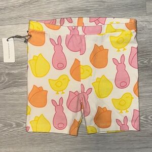 Colorful Easter Print Bike Shorts - size 10